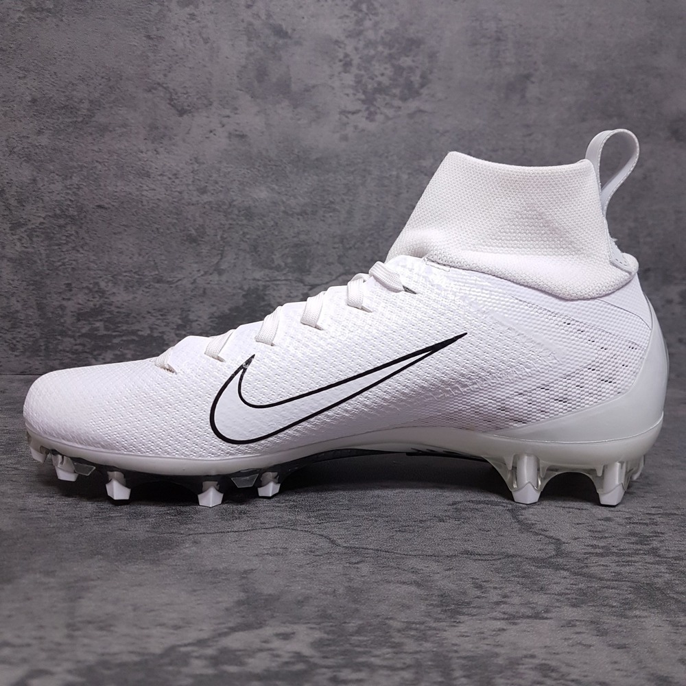 NIKE Vapor Untouchable Pro 3‎ Football Cleats Mens Size 9 White Black Nby - Picture 2 of 5